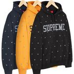 Звездчатый худи унисекс Supreme, синий - фото 4