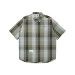 Рубашка Cotton от *A Bathing APE с клетчатым принтом Aape, синий - фото 3