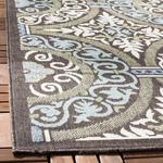 Ковер SAFAVIEH, 79 x 153 см,  Veranda Collection Chocolate / Cream VER055 современный для дома и улицы, не линяет, легко чистится, для патио, заднего двора, крыльца, террасы, прихожей - фото 4