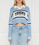Свитер Tommy Jeans Cropped Fit, синий - фото