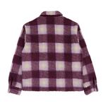 Куртка Stussy Shadow Plaid Zip Sherpa, Berry - фото 2