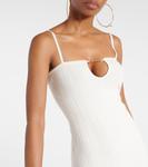 Платье миди la robe sierra bretelles Jacquemus, белый - фото 4