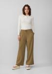 Широкие брюки QS, оливковый - фото 3