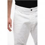Белые хлопковые брюки Dsquared2, White - фото 2