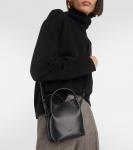 Сумка-ведро Bale Small из кожи Loro Piana, черный - фото 2