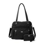 Baggallini Overnight Расширяемая сумка для ноутбука с блокировкой RFID, черный - фото