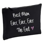 Черная косметичка Best Mum Ever Ever Ever The End 60 SECOND MAKEOVER, черный - фото