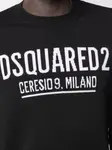 Джемпер вязки интарсия с логотипом DSQUARED2, черный - фото 5