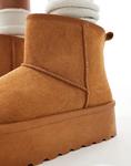 Ботинки SEQWL на платформе цвета верблюжьей шерсти - фото 2