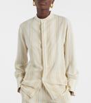 Полосатая рубашка Victoria Beckham, Pistachio\Pink - фото 6