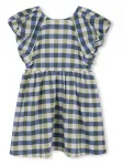 Клетчатое платье Kenzo Kids, синий - фото