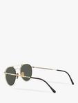 RB8147 унисекс солнцезащитные очки Round Double Bridge Ray-Ban, Metallics - фото 5