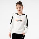 Детский свитшот Mizuno, Ecru - фото 7