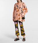 Рубашка из хлопка с цветочным принтом Marni, Antique Rose - фото 2