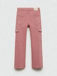 Детские карго джинсы Mango, Pink - фото 4