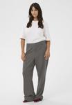 Брюки Kaffe Curve Trousers, Grey Melange/Sand - фото 2