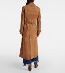 Замшевый тренчкот Tate Nour Hammour, Tabacco - фото 3