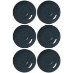 Набор блюдец для эспрессо doppio, 6 шт. Ritzenhoff, серый - фото