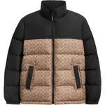 Куртка пуховая мужская черно-коричневая COACH - фото