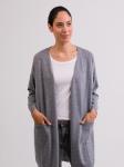 Вязаный кардиган CASH-MERE.CH, серый - фото 2
