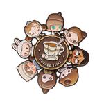 Bubbles Cute Bean Coffee Factory Collection Spin Badge Trend Based Products POP MART - фото