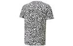 Футболка PUMA X Mr Doodle Aop Tee Short Sleeve, белый - фото 2