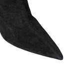 Замшевые сапоги до колена Paris Texas, Off Black - фото 6