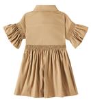 Хлопковое платье Monnalisa, Caramello - фото 4