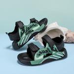 Детские сандалии RHOBESAM, черный/зеленый - фото 6