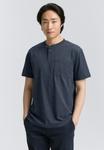 Футболка TOM TAILOR Basic T-shirt, Sky Captain Blue White Melange/Light Blue - фото