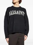 Свитер Stokes с логотипом Allsaints, черный - фото 3