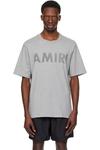 Серая футболка «Amiri Stencil» - фото