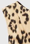 Платье Mango ASYMMETRICAL ANIMAL-PRINT, Beige - фото 6