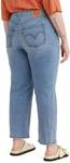 Женские джинсы Levi's Wedgie Straight Plus Size, Medium Indigo Destructed - фото 3