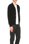 Кардиган Comme des Garçons With Gold Emblem, черный - фото 4