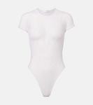 Кружевной боди Wardrobe.NYC, белый - фото