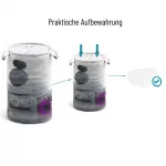 Корзина для белья Sanilo «Energy Stones», серый/фиолетовый - фото 3