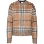 Женский свитер Check Jacquard Woven Beige Burberry, Light Umber - фото