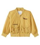 Куртка с вышитым логотипом Mini Rodini, бежевый - фото