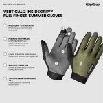 Перчатки GripGrab Vertical 2 Insidegrip, зеленый - фото 7