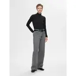 Футболка Selected Manja long sleeve high neck, черный - фото 5