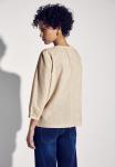 Блуза KARIERTE SEERSUCKER Street One, бежевый - фото 3