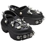 Кроксы Stomp Clog Simone Rocha черные женские - фото 4