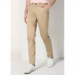 Брюки чинос Six Valves Slim Fit, коричневый - фото