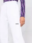 Спортивные брюки с логотипом MSGM, белый - фото 5