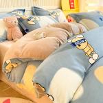 LUOLAI HOME Комплект постельного белья, 180 см, 4 предмета - фото