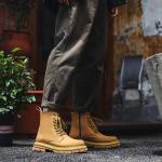 Мужские ботинки Cahhrrn X Martin Boot Men Beige Weishibangwei - фото 13