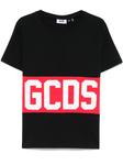 Футболка с логотипом GCDS, черный - фото