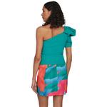 Блузка Vila Vega One Shoulder, зеленый - фото 2