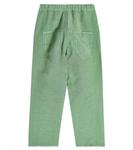 Брюки Erodium из смесовой льняной ткани Caramel, синий - фото 3